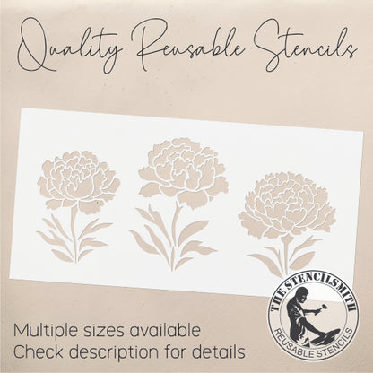 9506 Peony Stencil