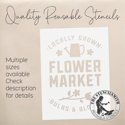 9507 Flower Market Stencil