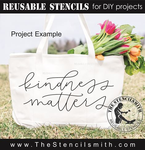 9509 Kindness Matters Stencil - The Stencilsmith