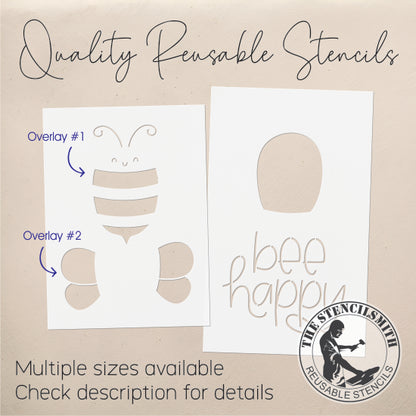 9516 Bee Happy Stencil