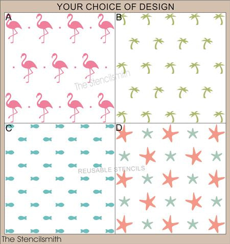 9533 Tropical Pattern Stencils - The Stencilsmith