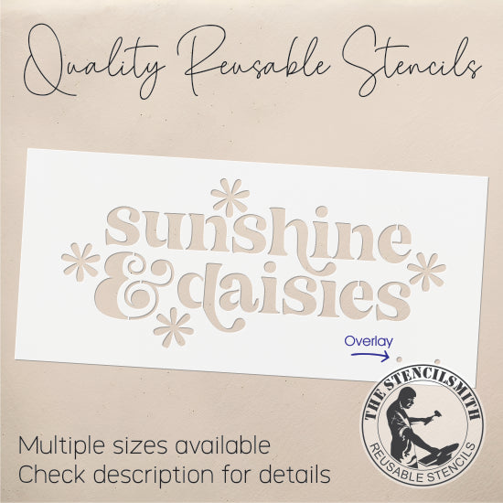 9534 Sunshine & Daisies Stencil