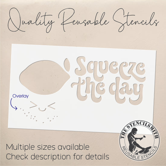 9535 Squeeze The Day Lemon Stencil