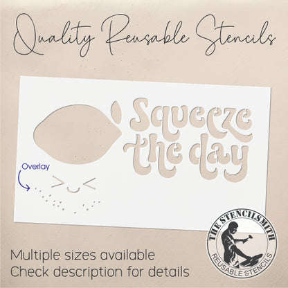 9535 Squeeze The Day Lemon Stencil