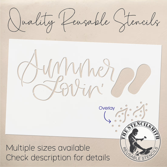9536 Summer Lovin' Flip Flop Stencil