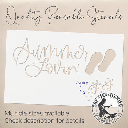 9536 Summer Lovin' Flip Flop Stencil