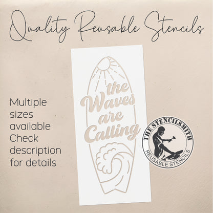 9547 The Waves Are Calling Stencil
