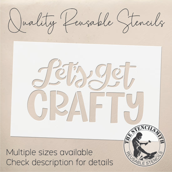 9553 Let's Get Crafty Stencil
