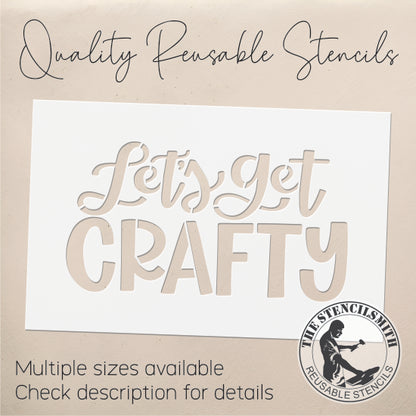 9553 Let's Get Crafty Stencil