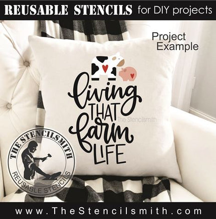 9560 Living that Farm Life Stencil - The Stencilsmith