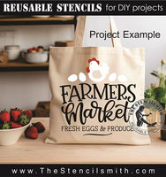 9561 Farmers Market chicken stencil - The Stencilsmith