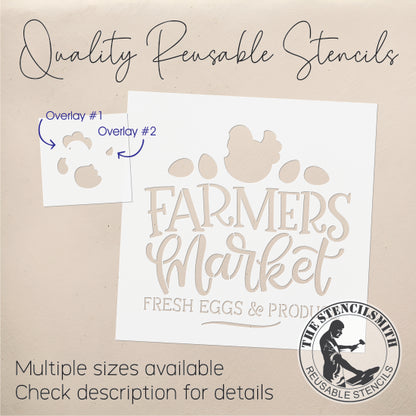 9561 Farmers Market Chicken Stencil