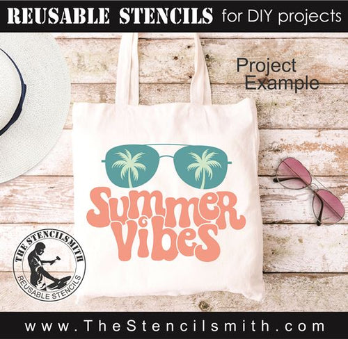 9564 summer vibes sunglasses stencil - The Stencilsmith