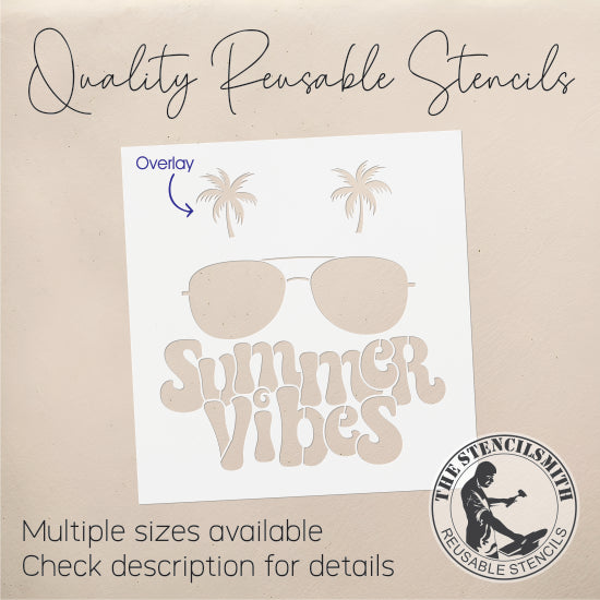 9564 Summer Vibes Sunglasses Stencil