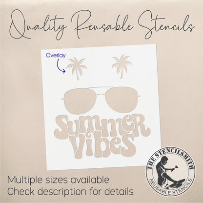 9564 Summer Vibes Sunglasses Stencil