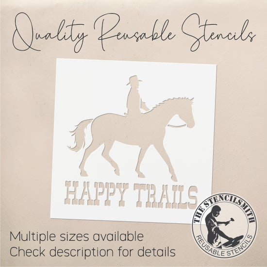 9569 Happy Trails Horse Stencil