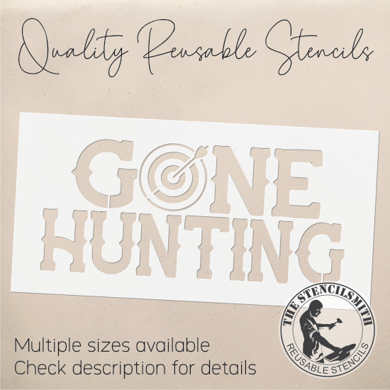 9575 Gone Hunting Stencil