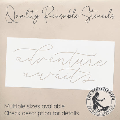 9576 Adventure Awaits Stencil