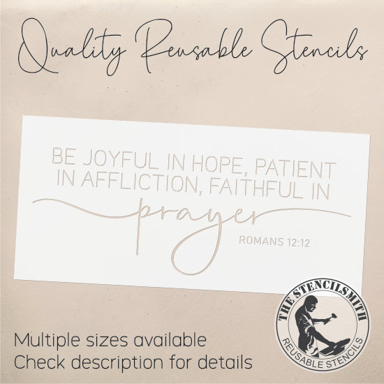 9585 Be Joyful In Hope Stencil