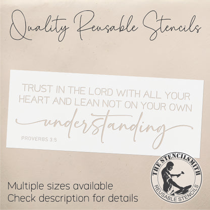 9586 Trust In the Lord Stencil