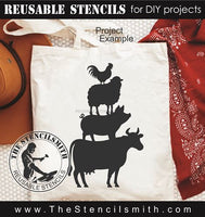 9589 farm animal stack stencil