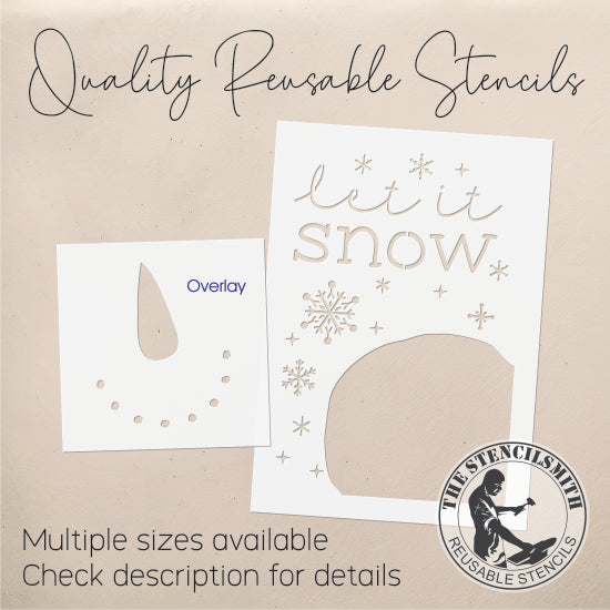 9590 Let It Snow Snowman Stencil