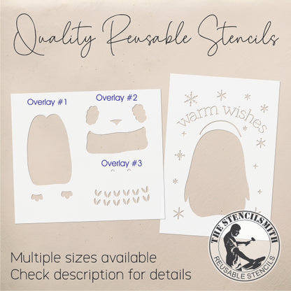 9592 Warm Wishes Penguin Stencil