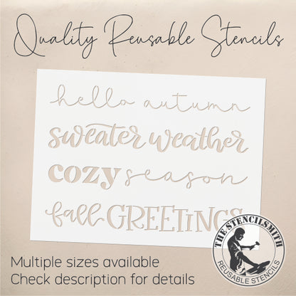 9596 Fall Phrase Collection Stencil