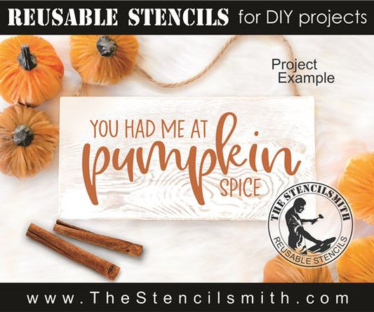 9598 you had me at pumpkin spice stencil - The Stencilsmith