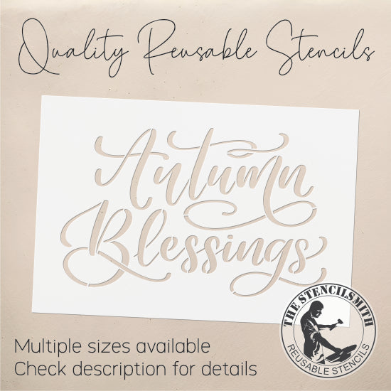 9600 Autumn Blessings Stencil