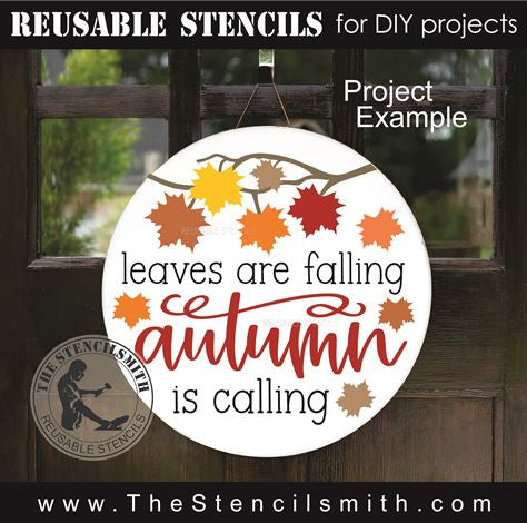9606 leaves are falling autumn stencil - The Stencilsmith