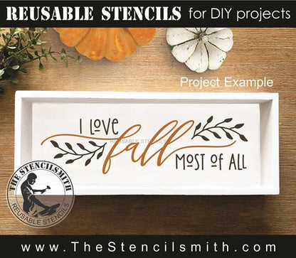 9610 I love fall most of all stencil - The Stencilsmith