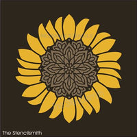 9612 sunflower mandala stencil