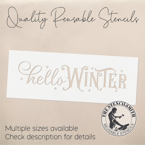9614 Hello Winter Stencil