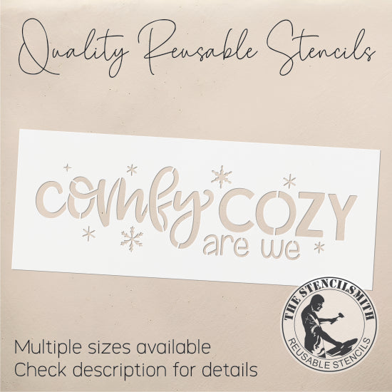 9615 Comfy Cozy Are We Stencil