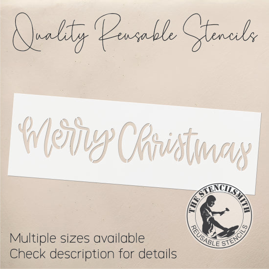 9616 Merry Christmas Stencil