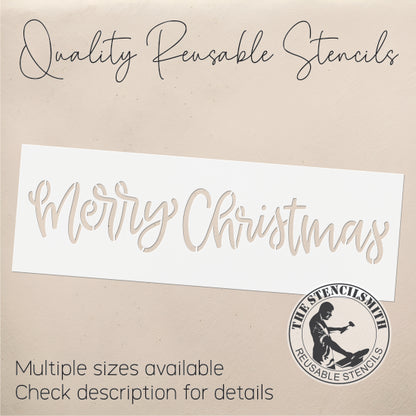 9616 Merry Christmas Stencil