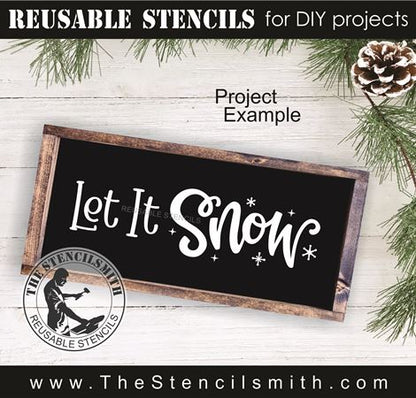 9618 Let it Snow stencil - The Stencilsmith