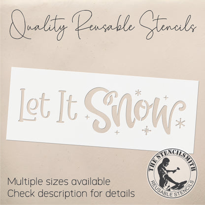 9618 Let It Snow Stencil
