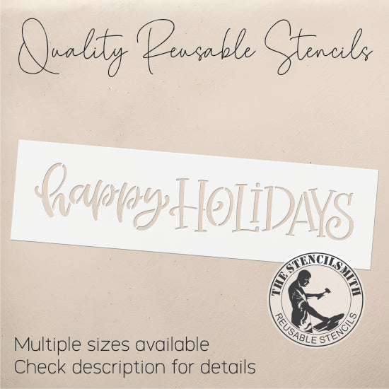 9620 Happy Holidays Stencil