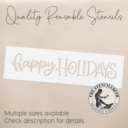 9620 Happy Holidays Stencil