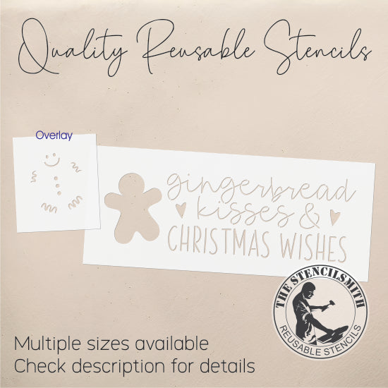 9621 Gingerbread Kisses Stencil