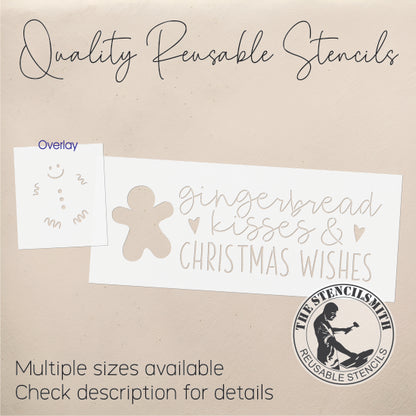 9621 Gingerbread Kisses Stencil