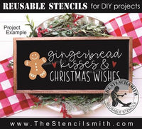 9621 gingerbread kisses stencil