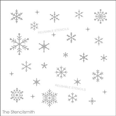 9623 snowflakes stencil