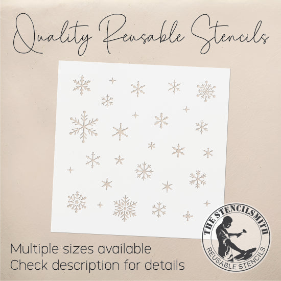 9623 Snowflakes Stencil