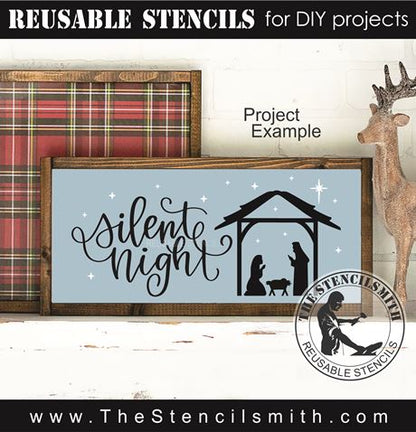9625 Silent Night stencil - The Stencilsmith