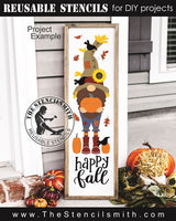 9629 happy fall scarecrow gnome stencil