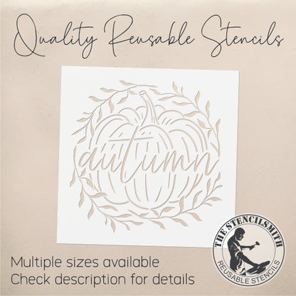 9630 Autumn Pumpkin Stencil