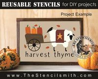 9641 harvest thyme sheep stencil